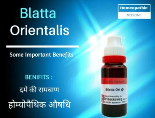 ब्लाटा ओरिएण्टैलिस (Blatta Orientalis) Uses